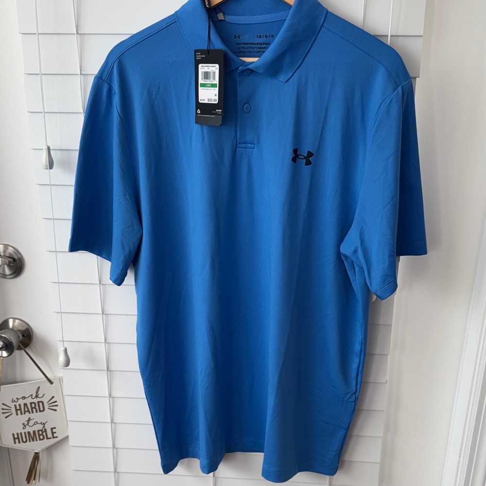 Under Armour Men's Vibrant Blue Polo
